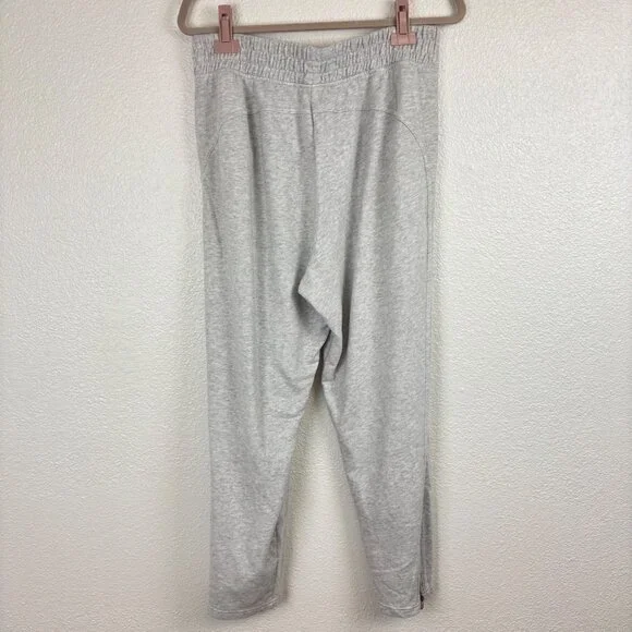 Victorias Secret Pink XL Gray Womens Sweatpants With Zippered Ankles Lounge - Picture 4 of 4